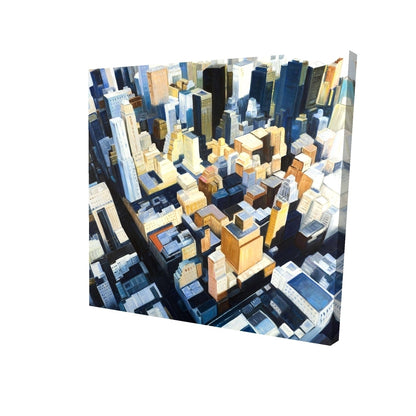 Manhattan view of the empire state building - 32x32 Print on canvas