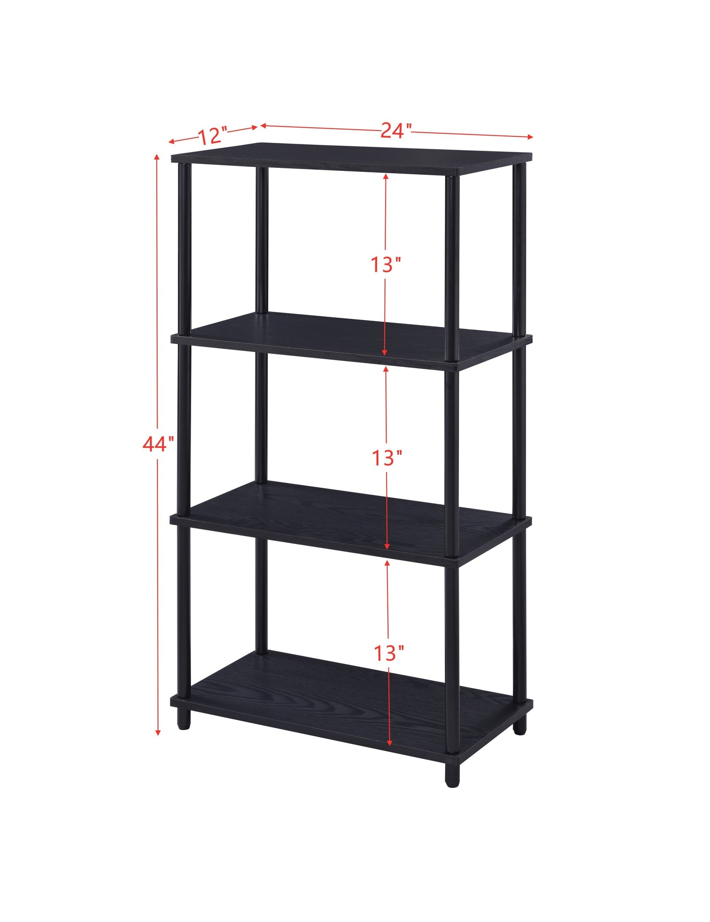 ACME Nypho Bookshelf, Black Finish 92739