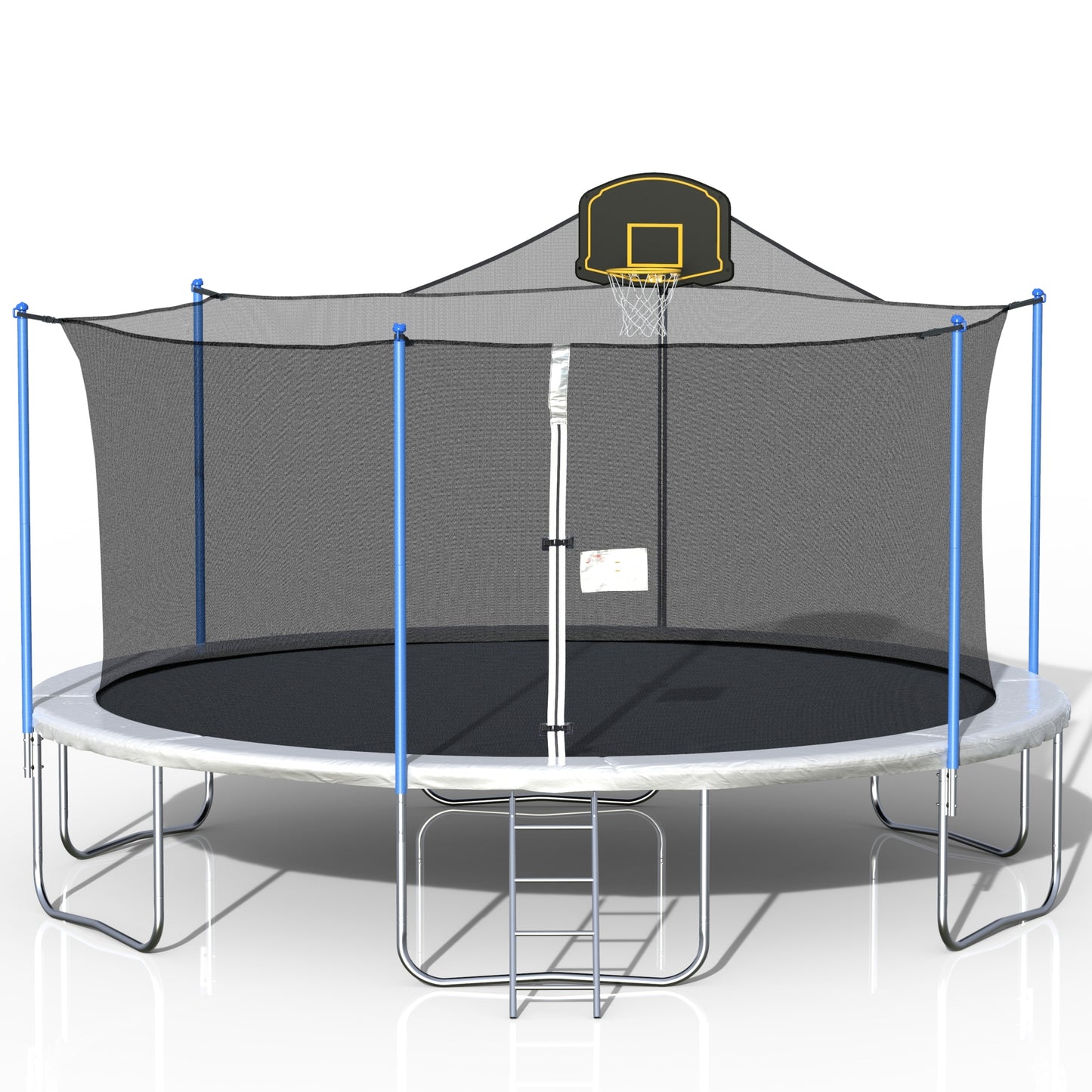 16FT TRAMPOLINE WITH ENCLOSURE NET AND LADDER-METAL