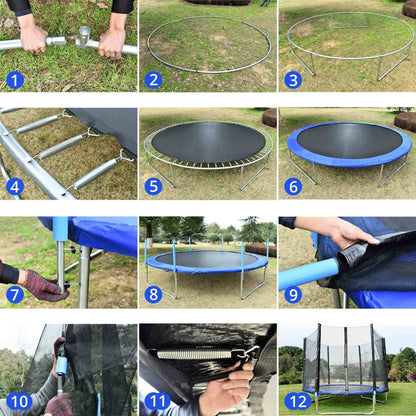 10FT TRAMPOLINE with L-zipper-TX