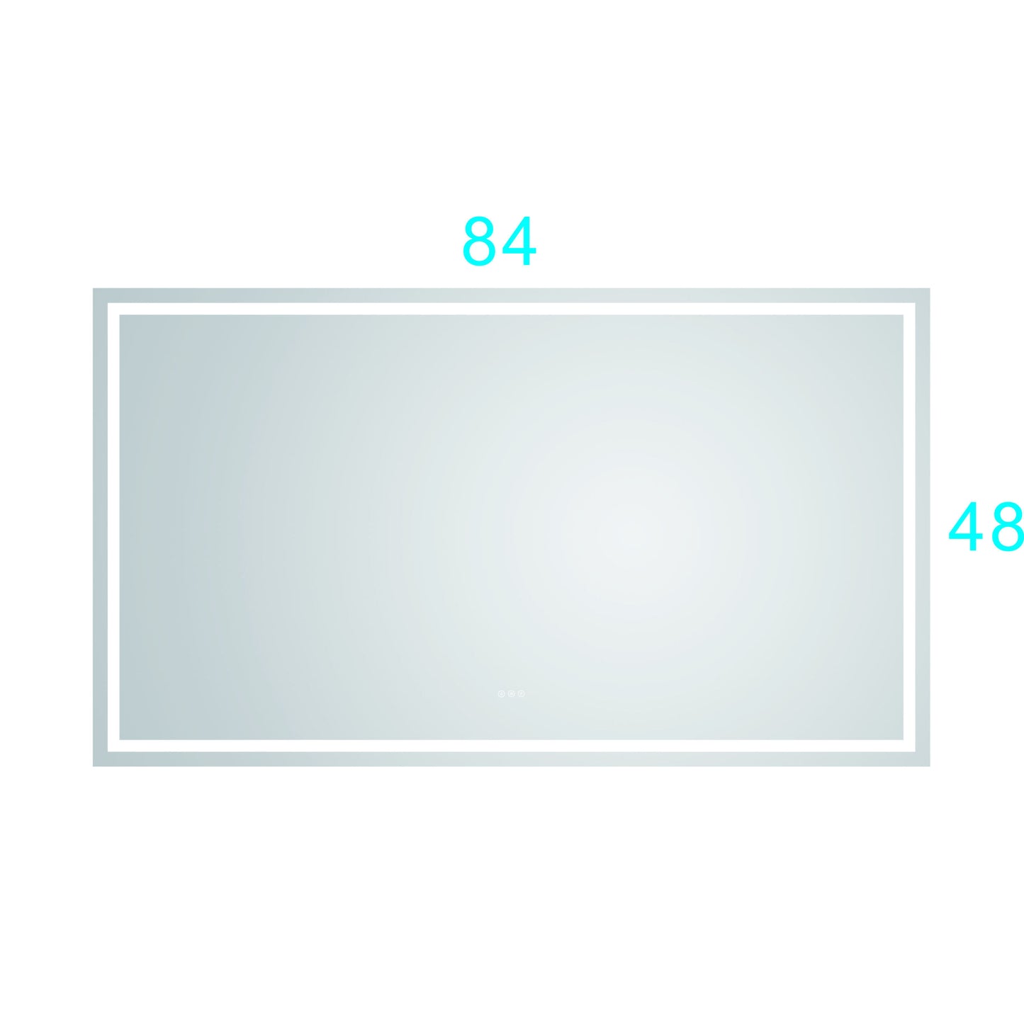 84*48 LED Lighted Bathroom Wall Mounted Mirror with High Lumen+Anti-Fog Separately Control

bedroom full-length mirror  bathroom led mirror  hair salon mirror