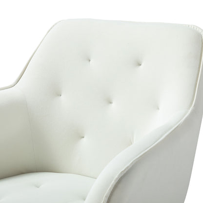 Somnus Task Chair With Tufted Back and Golden Base