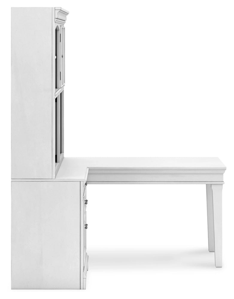 Ashley Kanwyn Whitewash Traditional Bookcase H777H5