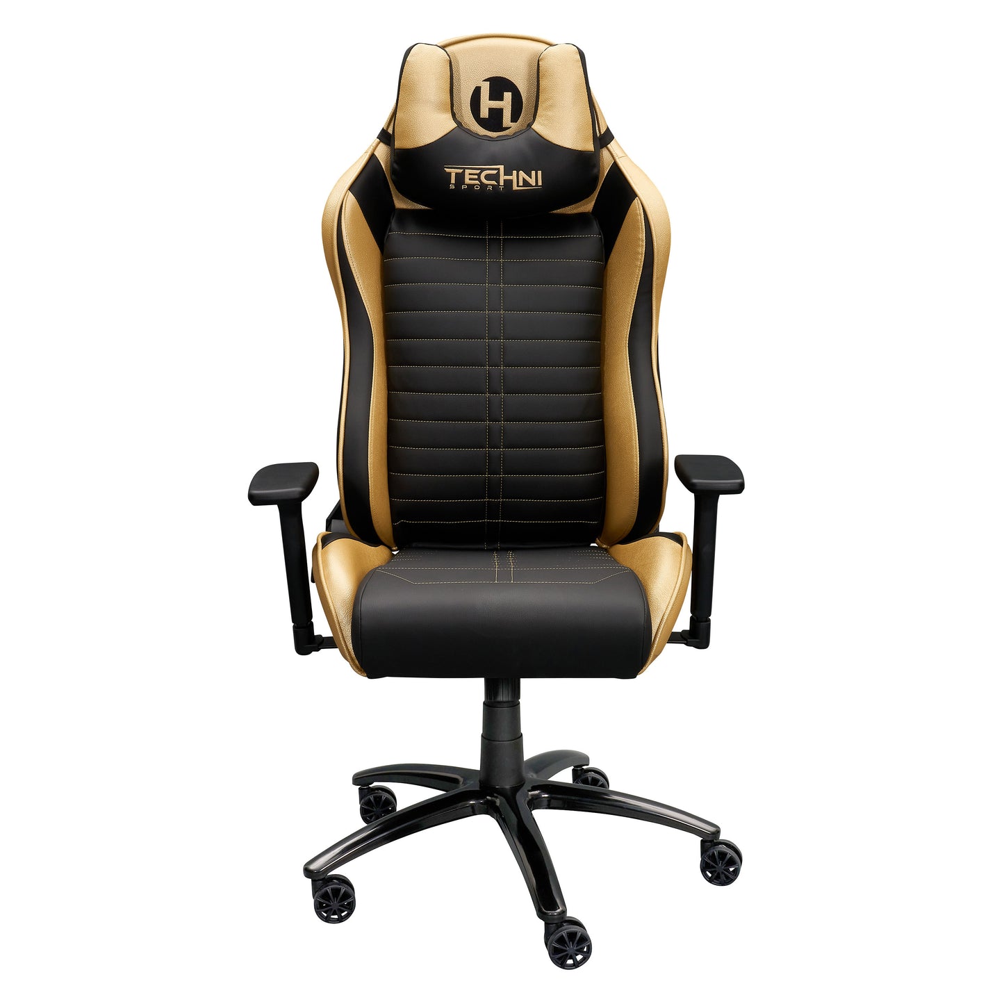 Techni Sport Ergonomic Racing Style Gaming  Chair - Golden