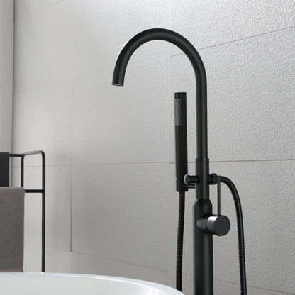 Single Handle Floor Mounted Clawfoot Tub Faucet