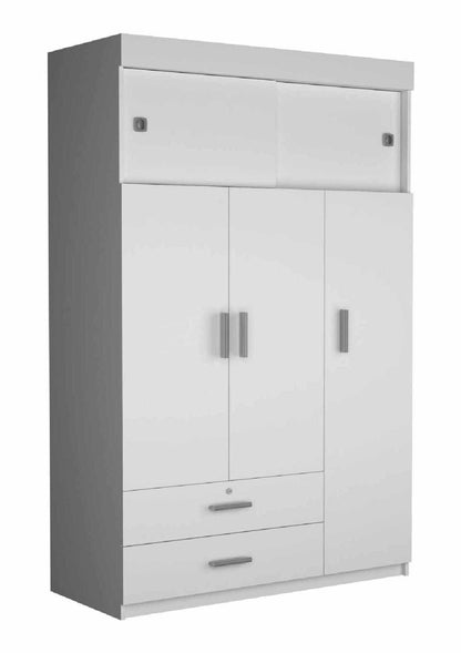 Kingswood 2-Drawer Rectangle Armoire  White