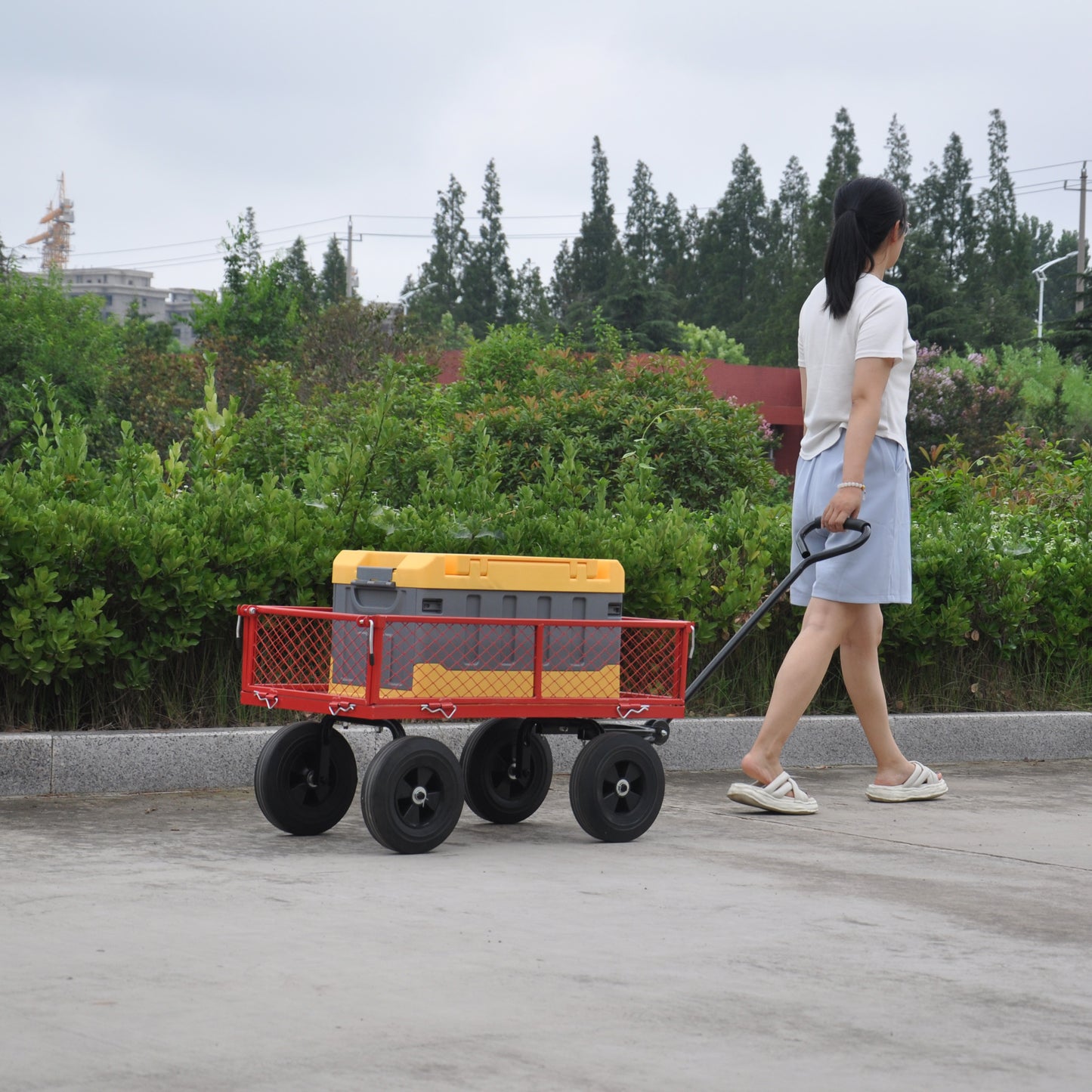 Tools cart Wagon Cart Garden cart trucks make it easier to transport firewood