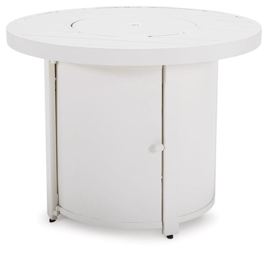 Ashley Sundown White Contemporary Treasure Fire Pit Table P011-776