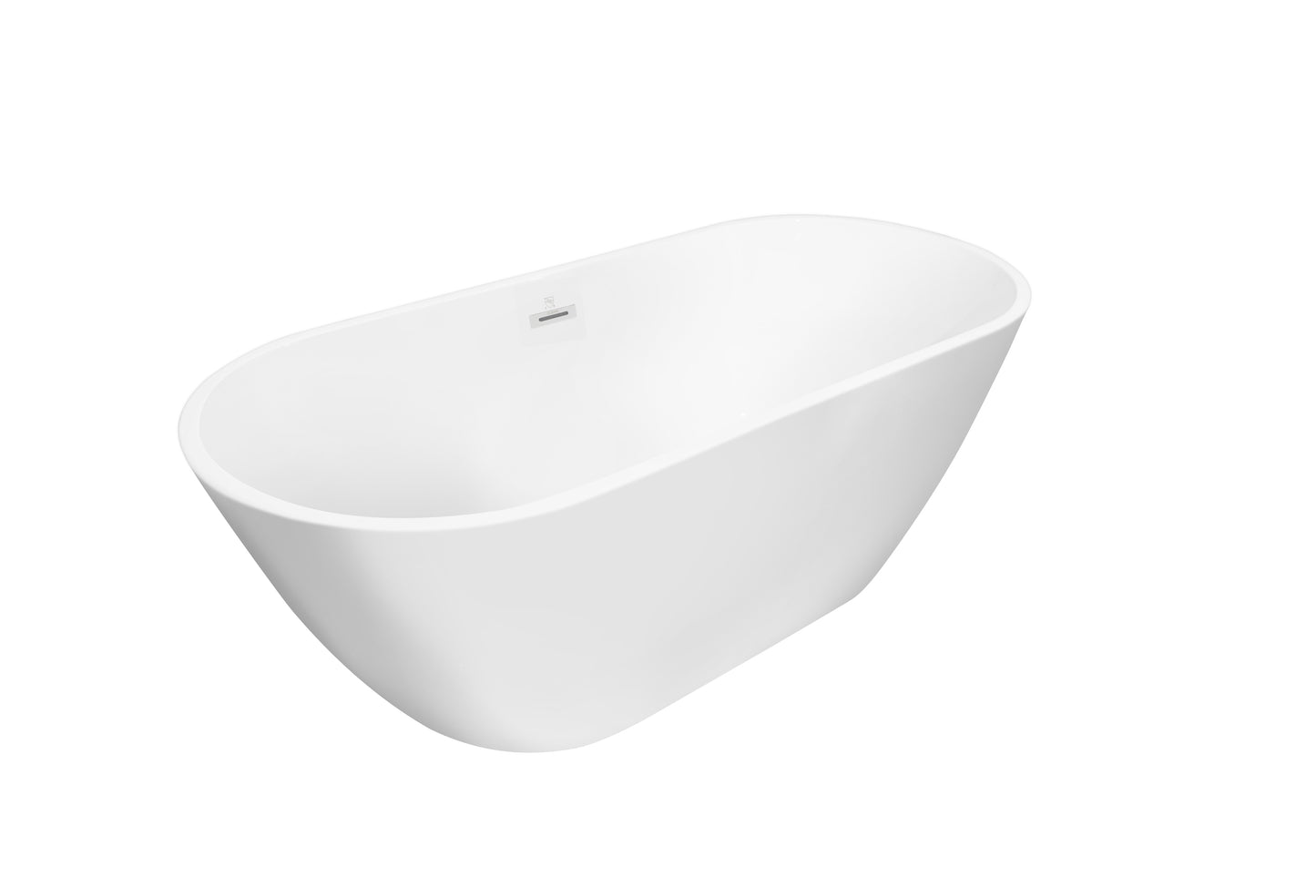 Acrylic Alcove Freestanding Soaking Bathtub