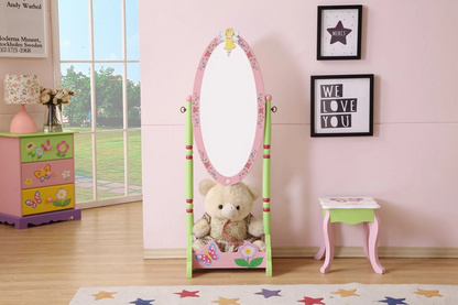 Kids Funnel Olivia the Fairy Girl‘s Wooden Standing Mirror