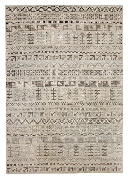 AmbIvory, Brown, and Natural Area Rug 5x8