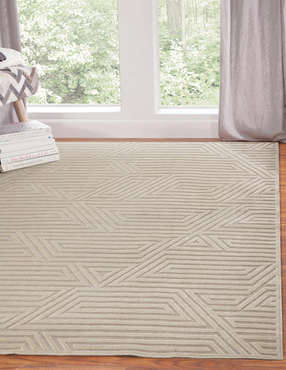 Orbit Ivory Area Rug 5x8