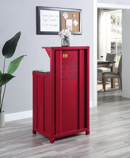 ACME Cargo Reception Desk in Red Finish AC00377