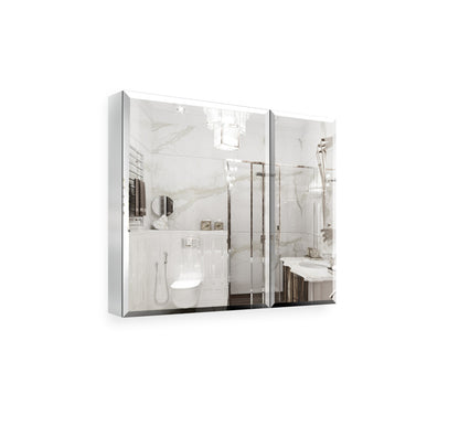 30*26 inch Medicine cabinet with Mirror Surface Mount or Recess aluminum Large storage space