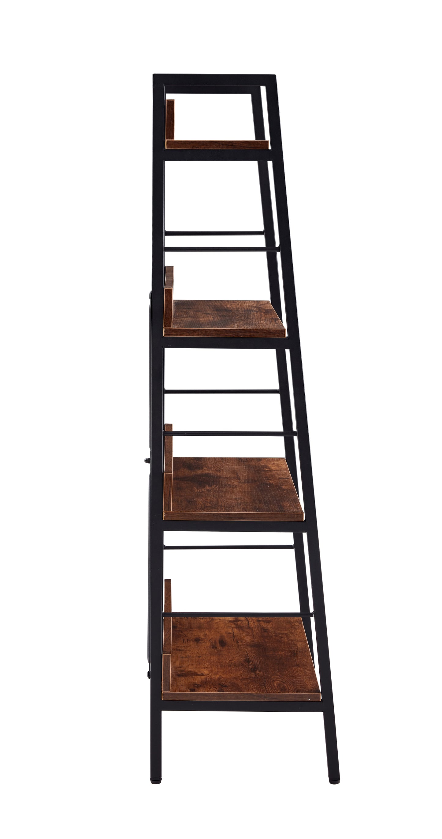 DN 4 LAYER DISPLAY BOOKSHELF H LADDER SHELF STORAGE SHELVES RACK SHELF UNIT METAL FRAME, TIGGER, 1 pc per carton