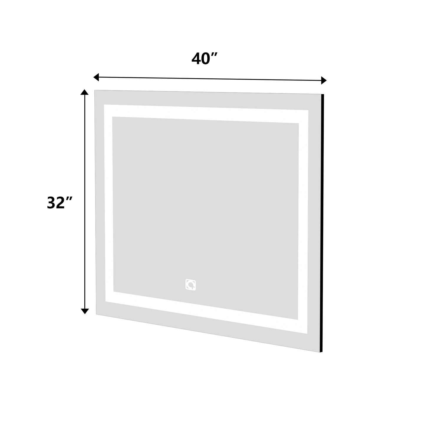 Bathroom Vanity LED Lighted Mirror-32x40in