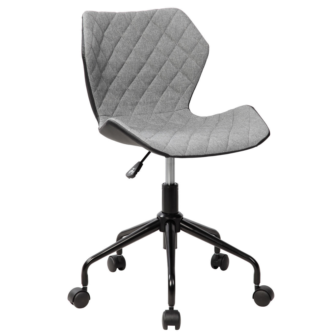 Techni Mobili Deluxe Modern Office Armless Task Chair, Grey