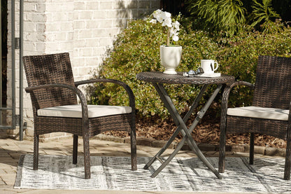 Ashley Anchor Brown Casual Lane Outdoor Chairs with Table Set (Set of 3) P309-050