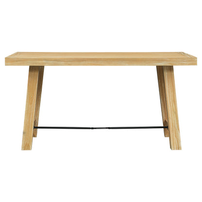 TREXM Wood Dining Table Kitchen Furniture Rectangular Table, Seats up to 6 (Natural Wood Wash)