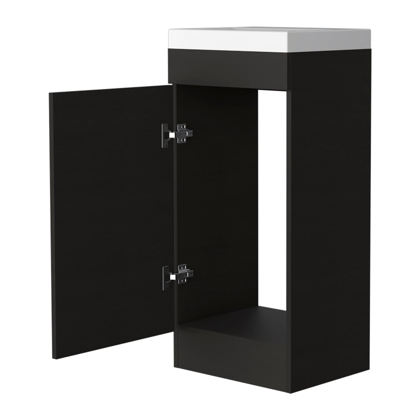 Redmond Rectangle Bathroom Vanity Black Wengue