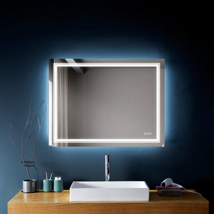 3648inch  Bathroom LED mirror Anti- fog mirror with button