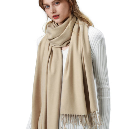 Lavisha Cashmere Blend Wool Scarf For Warmth And Elegance by VistaShops