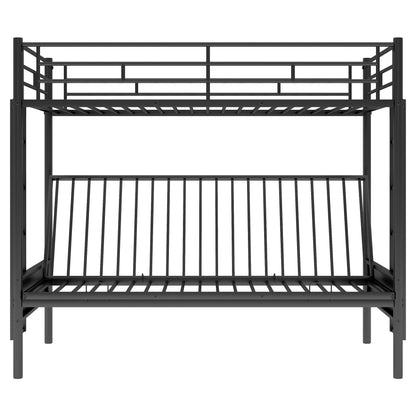 Twin over Full Metal Bunk Bed, Multi-Function,Black(OLD SKU:MF193079AAB)