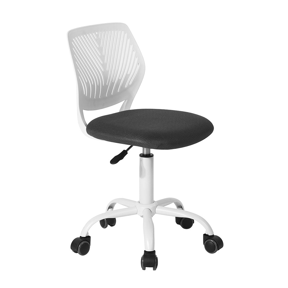 Plastic Task Chair/Office Chair - Grey & White