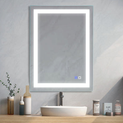 28×36in Illuminated LED Bathroom Mirror Makeup Wall Mirror Wall Mounted