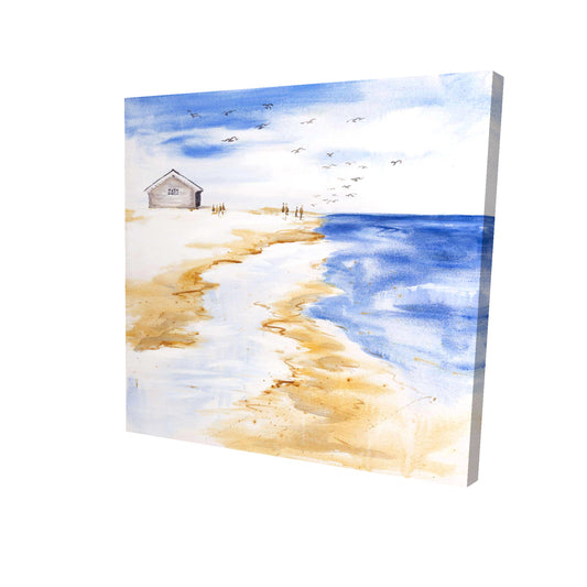House on the beach - 16x16 Print on canvas