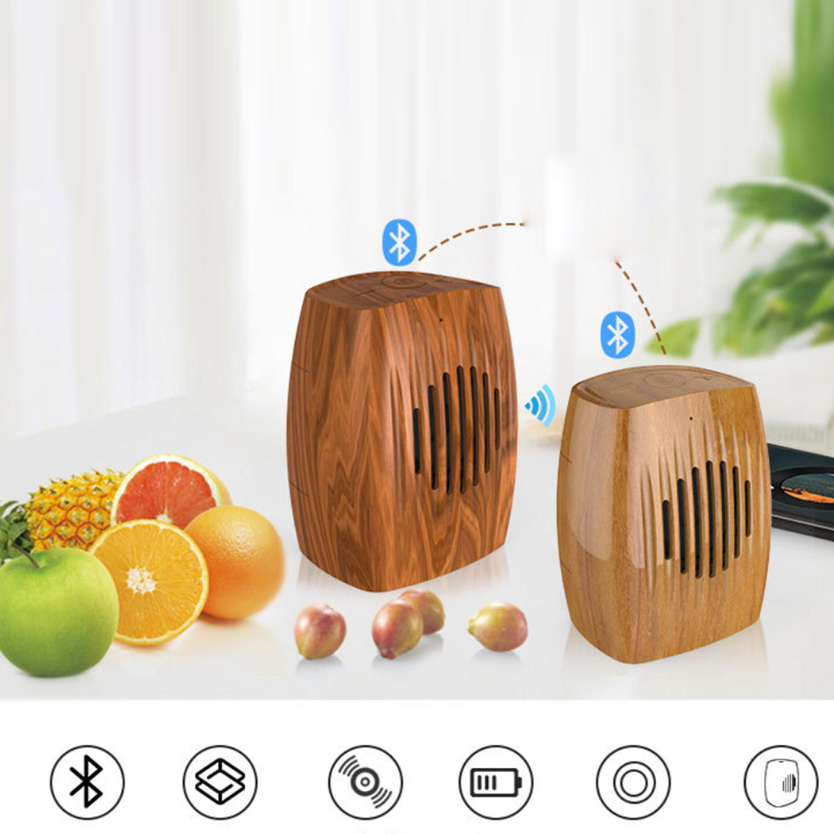 Wood Look Retro Bluetooth Speaker by VistaShops