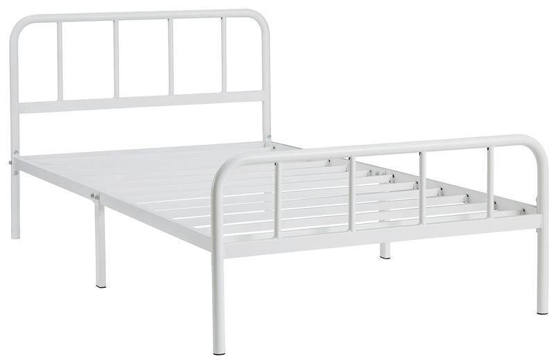 Ashley Trentlore White Contemporary Twin Platform Bed B076-271