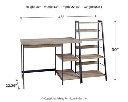 Ashley Casual Soho Home Office Desk and Shelf Z1411838