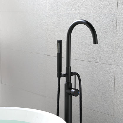 Single Handle Floor Mounted Clawfoot Tub Faucet