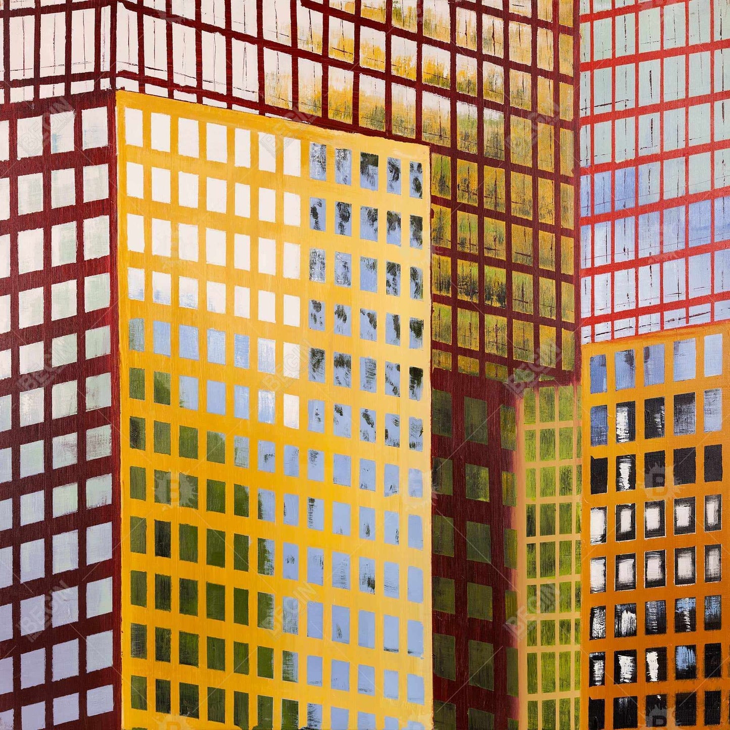 Skyscrapers - 08x08 Print on canvas