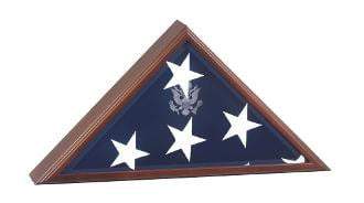 Personalized Flag Display Case, American Laser Engraved Flag Case, Cherry by The Military Gift Store