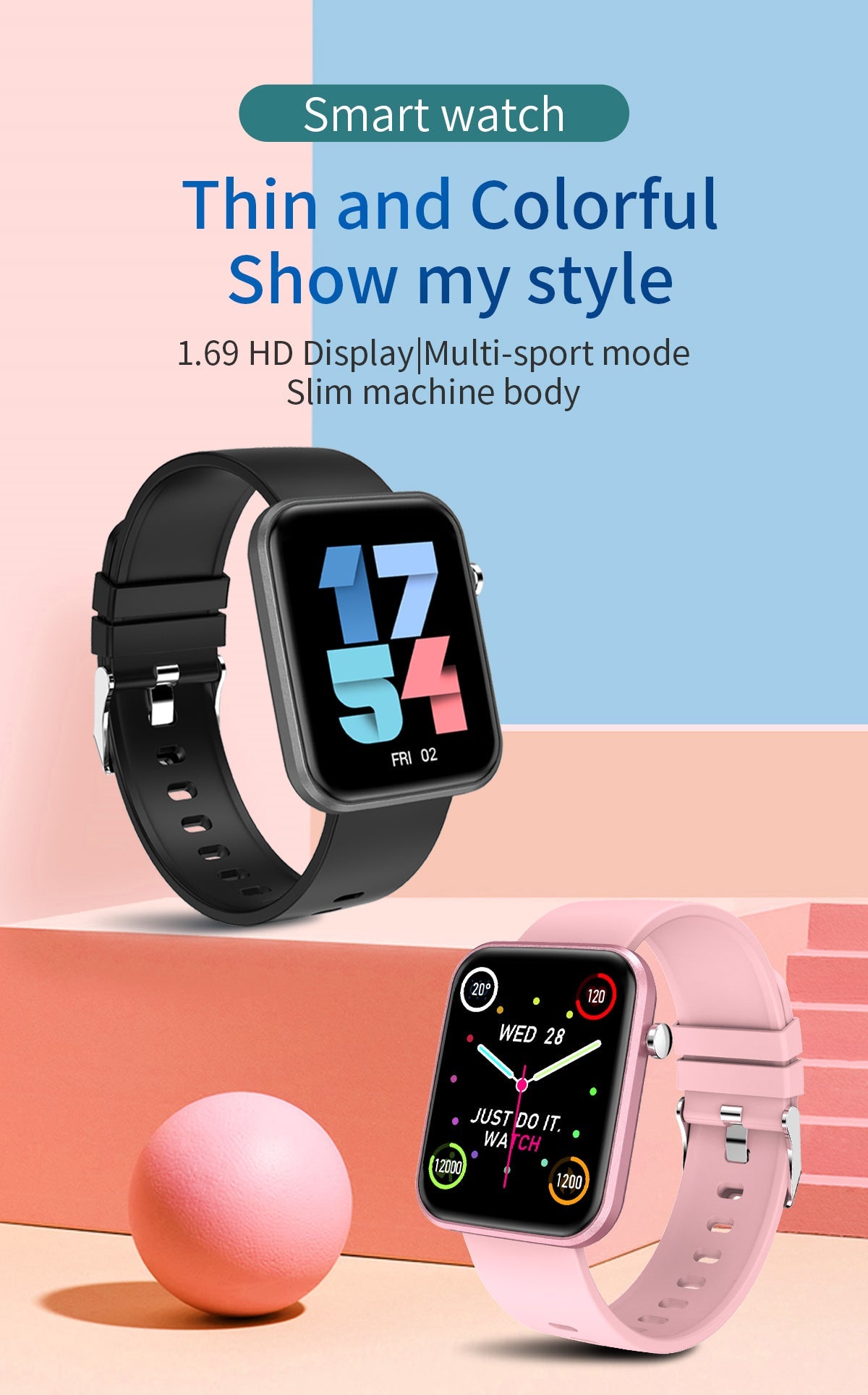 Advanced Smartwatch With Three Bands And Wellness + Activity Tracker by VistaShops