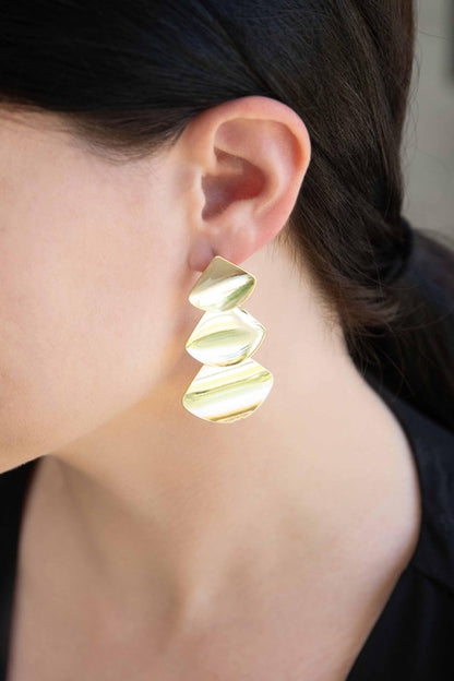 Falling Gold Earrings