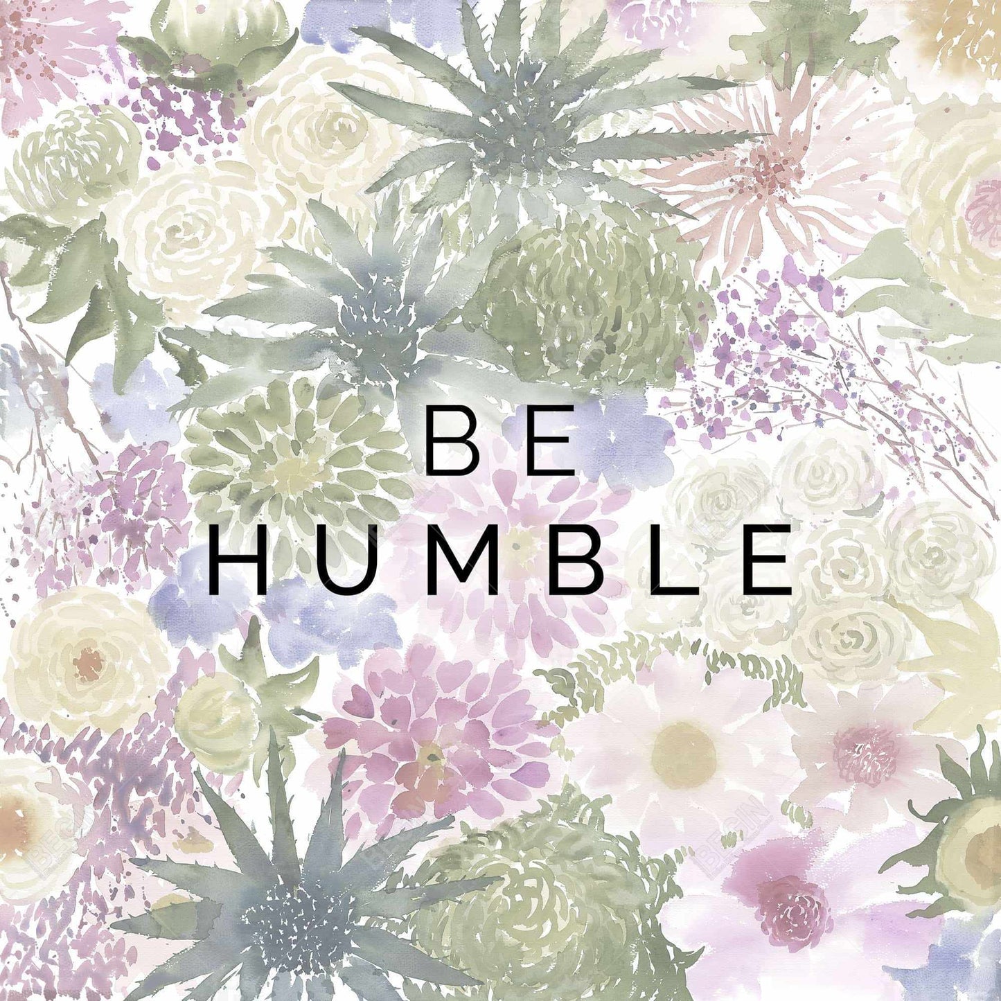 Be humble - 08x08 Print on canvas