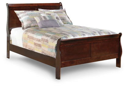 Ashley Alisdair Dark Brown Traditional Full Sleigh Bed B376B4