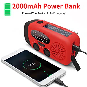 Storm Safe Emergency AM/FM/NOAA Weather Band Radio With Solar Flash Light And Built-in Phone Charger by VistaShops