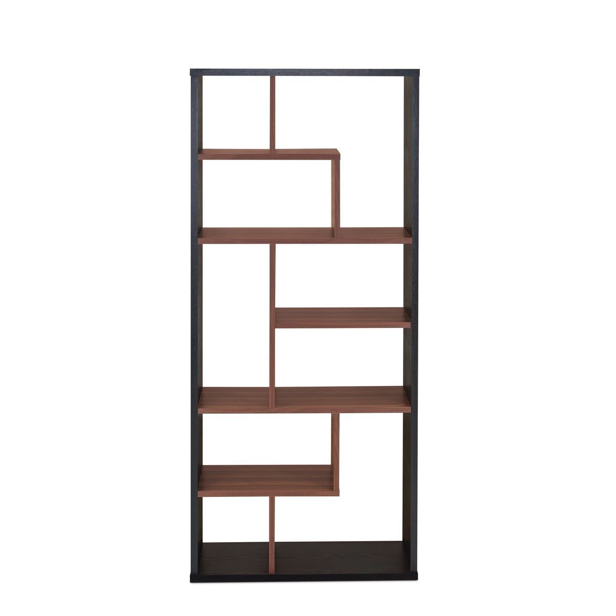 ACME Mileta II Bookshelf in Black & Walnut 92358