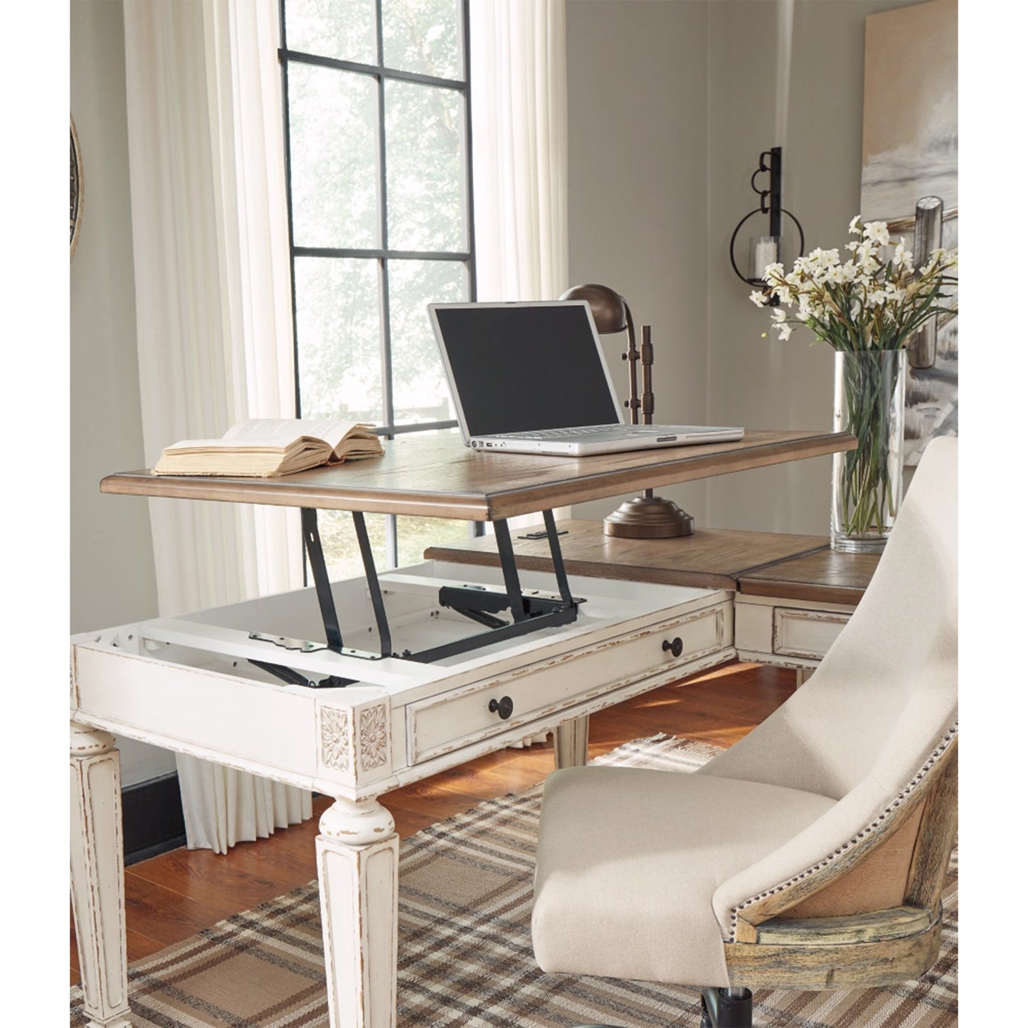 Ashley Realyn Casual Home Office Lift Top Desk H743-134