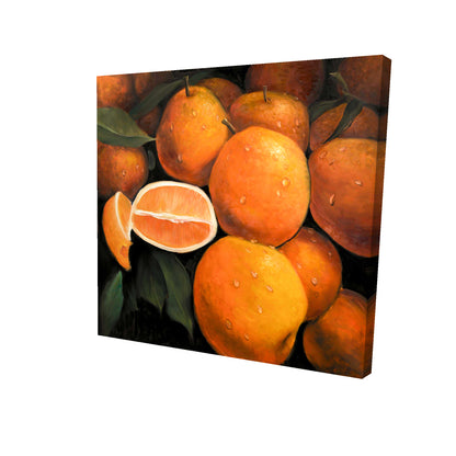 Fresh oranges - 08x08 Print on canvas