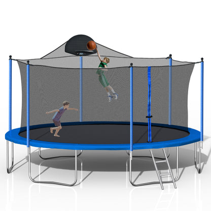 14FT TRAMPOLINE WITH BOARD+METAL