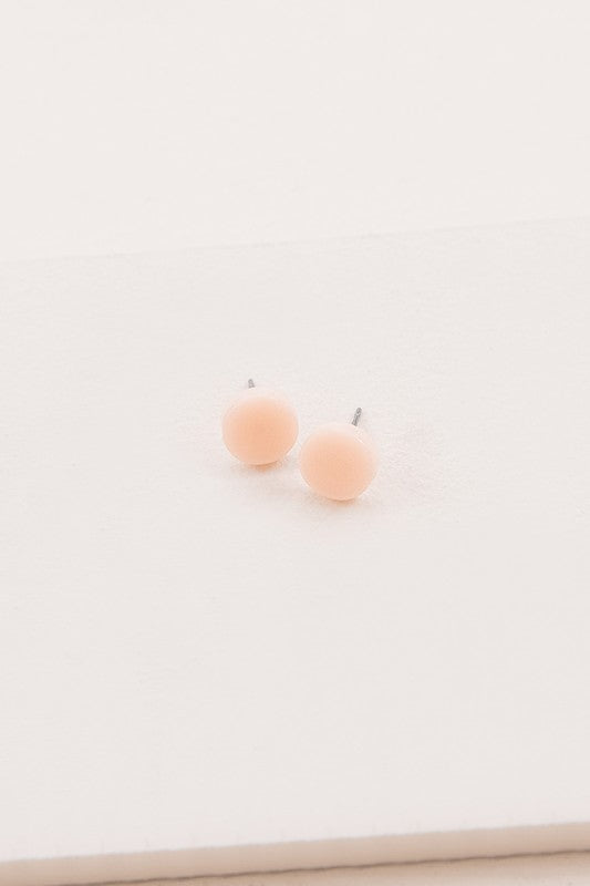 Porsha Circle Stud Earrings