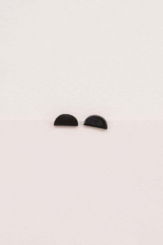 Porsha Semi Circle Stud Earrings