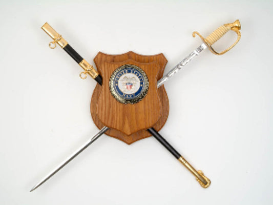 Military Sword Plaque Deluxe - Sword Wall Display. by The Military Gift Store