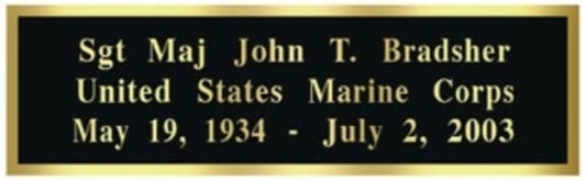 Personalized Name Plate Engraving Plate - Engraving. by The Military Gift Store