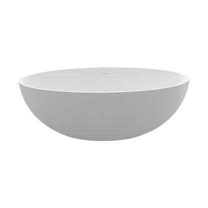 1700mm artificial stone solid surface freestanding bathroom adult bathtub   40 inch extra wide